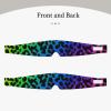 2 in 1 Eye & Ear Mask Comfortable & Soft for Side Sleepers (Rainbow Colorful Cheetah Leopard Print) view 2