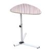 Overbed Bedside Table with Wheels, Modern Triangle Stand Adjustable Height 360 Degree Rotatable Bedside Table, Lifting Moveable Sofa Side End Laptop Desk, Bearing 30kg (Wooden Color) view 1