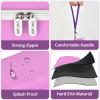 GWCASE Daily Contact Lens Case Fits 30+ Disposable Daily Lenses, Portable Contact Lens Storage Organizer with Mesh Pocket, Travel Contact Solution for Cosmetic Lens & Accessories- Purple (Case Only) view 3