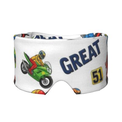 2 in 1 Eye & Ear Mask Comfortable & Soft for Side Sleepers (Motocross Motorcycle Racing Dirt Bike)