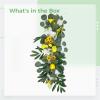 23.6 in (60 Cm) Lemon Vine Wreath, Spring Floral Arrangement with Sunflowers and Leafy Greenery, Excellent for Front Door Or Welcoming Displays view 4