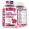 Beet Root Gummies - Nitric Oxide Booster Supplements for Men & Women with Beetroot, L-Citrulline & L-Arginine - Heart, Muscle & Circulation Support - Sugar Free, Vegan, Mixed Berry Flavor, 60 Gummies view 1