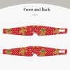 2 in 1 Eye & Ear Mask Comfortable & Soft for Side Sleepers (Christmas Red Polka Dots Snowflakes Gingerbread Cookies) view 2
