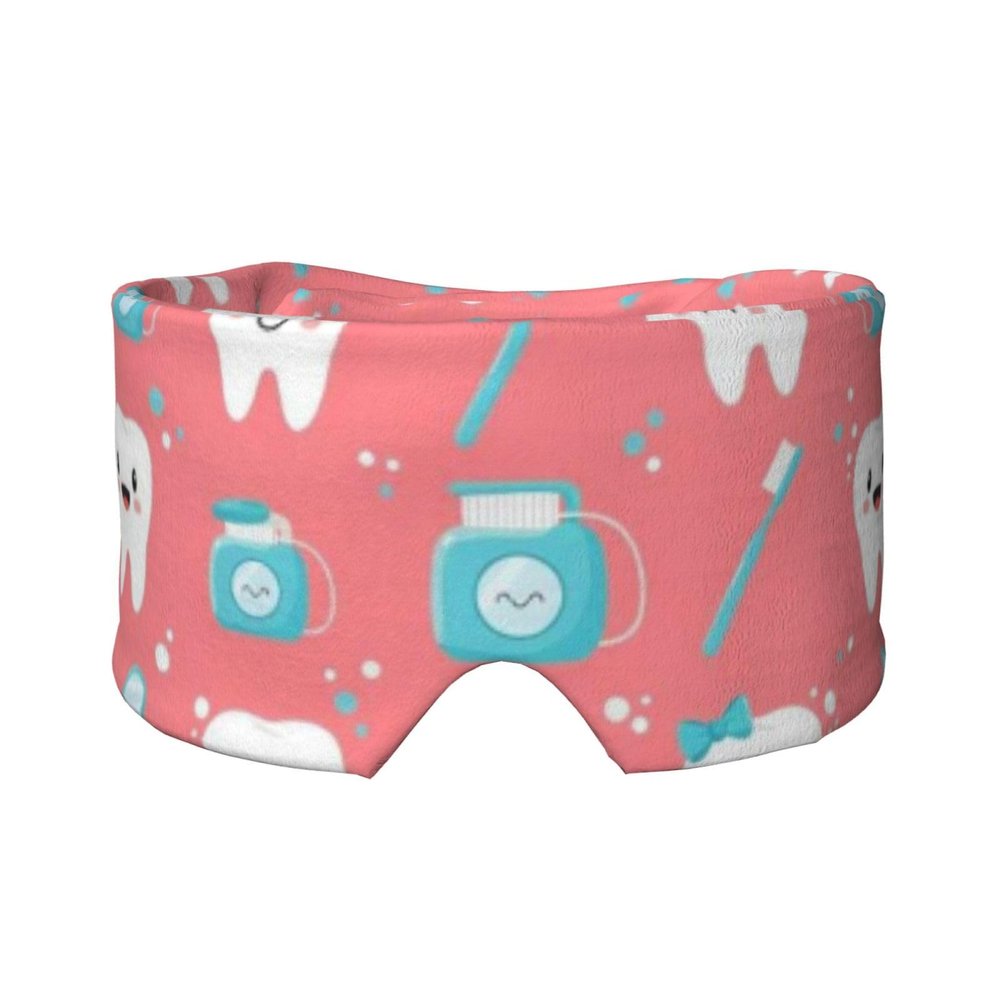 Soft Pink Dental Toothpaste Comfortable Sleeping Mask for for Home Sleep Travel Shift Work