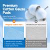 100Pcs Sterile Gauze Pads 3x3 Inch 12-Ply, 100% Cotton 3x3 Soft Gauze for Daily Scrapes & Facial Cleansing, Medical-Grade Sterile Gauze Pads First Aid Kit Supplies view 4