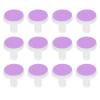 DOITOOL 12pcs Baby Nail Trimmer Pads, Electric Baby Nail File Replacement Heads Accessory for 1-6 Months Use, Purple view 1