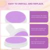 DOITOOL 12pcs Baby Nail Trimmer Pads, Electric Baby Nail File Replacement Heads Accessory for 1-6 Months Use, Purple view 4