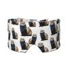 Cute Funny Ferret White Sleep Mask for Sleeping with Heads Adjustable 2 in 1 Ear Mask and Blindfold view 1