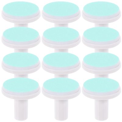 DOITOOL 12pcs Baby Nail Trimmer Pads, Electric Baby Nail File Replacement Heads Accessory for 1-6 Months Use, Green