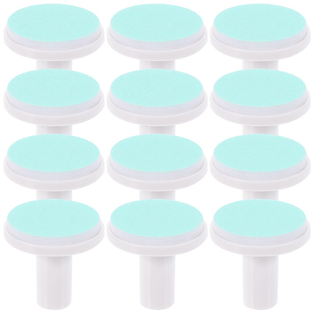 DOITOOL 12pcs Baby Nail Trimmer Pads, Electric Baby Nail File Replacement Heads Accessory for 1-6 Months Use, Green