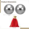 byepica 2 Pack Stainless Steel Workout Balls, 1.4 In Handheld Exercise Balls, Baoding Balls With Drawstring Carry Bag, Grip Fitness Handballs For Therapy view 4