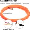 Water-Fed Brush W/Squeegee, Telescopic Window/Solar Panel Cleaning Brush Poles, Water Fed Pole Washing Kit W/20M Water Hose(10.8m/38ft&Head55cm) view 4