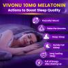 9-in-1 Melatonin Gummies 10mg, Natural Herbal Sleep Aids for Adults, Sleep Gummies with Magnesium Glycinate, Valerian Root, L-Theanine and Vitamin B6, etc, 45 days supply, Non GMO, Berry Flavored view 4