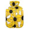 Black-Eyed Susan Simple Line Art Valentinesnes hot Bottle Water Bag with Soft Cover, 2L Warm Water Bottle for Bed for Menstrual Cramps, Neck and Shoulder Pain Relief, Bolsa de calor para Dolor view 1