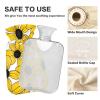 Black-Eyed Susan Simple Line Art Valentinesnes hot Bottle Water Bag with Soft Cover, 2L Warm Water Bottle for Bed for Menstrual Cramps, Neck and Shoulder Pain Relief, Bolsa de calor para Dolor view 4