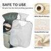 Cartoon Funny Gray Raccoon Cute hot Water Bottle with Soft Cover, 2L hot Water Bag for Tummy Warmer, Neck and Shoulder Pain Relief, Bolsa Caliente para Dolores musculares view 4