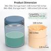 2 Pack Vial Storage Inserts for 32oz Hydrapeak Food Jars - Compatible with 3ml/5ml/10ml Vials, Dishwasher-Safe Peptide Organizer for Travel, Wellness & Fridge (No Vials/Jars Included) view 3