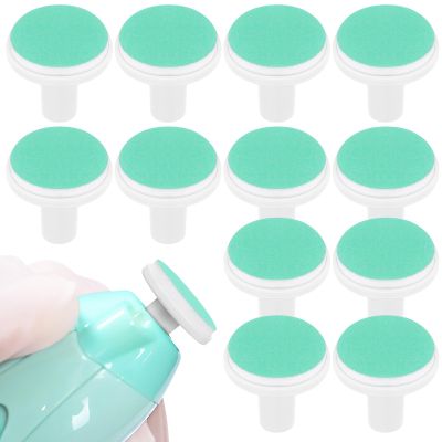 DOITOOL 24pcs Baby Nail Trimmer Replacement Pads, Electric Nail File Pads Replacement Heads Accessory, Green, 0. 71in
