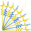 24 Pcs Theme Party Straws Cute Decorative Drinking Straws for Summer Pool Hawaiian Tropical Birthday Bridal Shower, Baby Shower, Wedding Party Game Night Cocktail Supplies(Banana,Yellow) view 1