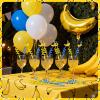 24 Pcs Theme Party Straws Cute Decorative Drinking Straws for Summer Pool Hawaiian Tropical Birthday Bridal Shower, Baby Shower, Wedding Party Game Night Cocktail Supplies(Banana,Yellow) view 3