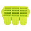 12 Grids Sile Cream y, Cream r DIY with Lid and 50 e Sile, Bar for Home, Bar, (Green +50 Ice Cream Sticks) view 4