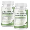 EVERVISION 14 in 1 Advanced Eye Formula, 2 Pack Eye Vitamin and Mineral Supplement with Lutein, Zinc, Zeaxanthin & Bilberry Extract for Vision Care, 120 Capsules view 1