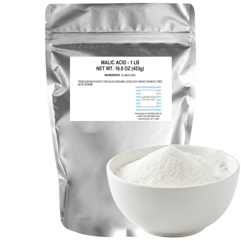 Malic Acid, 1 Pound Bulk Bag, Hampton Distribution