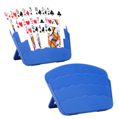 2 Pack Playing Cards Holder for Little Hands or Arthritis Hand,Three Layers Design for UNO Game Nights,Poker,Canasta,Adults,Kids SeniorsPlaying Card Accessories for Family Gatherings and Travel