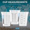 [100 Pack] 12oz Graduated Mixing Cups with 100 Mixing Sticks 50 Flat Stir Sticks & 50 Paddle Stirrers Clear Plastic Cups with oz/mL Markings for Epoxy, Resin, Paint, and Crafts view 2