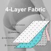 Incontinence Underwear for Women 55+, Reusable 4-Layer Leak-Proof Underwear (2 Pack B,Small) view 3