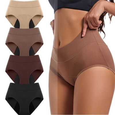Incontinence Underwear for Women 55+, Reusable 4-Layer Leak-Proof Underwear (4 Pack,XX-Large)