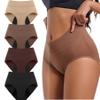 Incontinence Underwear for Women 55+, Reusable 4-Layer Leak-Proof Underwear (4 Pack,XX-Large) view 1
