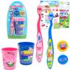 Peppa Pig Toothbrush and Cup Travel Kit for Kids - Bundle with 2 Toothbrushes, 2 Rinsing Cups, 2 Covers, Stickers, and More for Girls, Toddlers | Peppa Pig Toothbrush Set (Styles May Vary) view 1