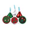 2,500 Ct Hershey Holiday Christmas Kisses In Red, Green, Silver Foils with Free Exclusive Kiss Stickers For DIY Favors, Gifting, Christmas Candy Buffets & More view 3