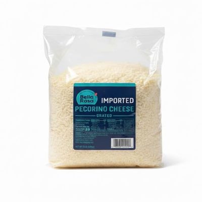 Bella Rosa Imported Grated Pecorino Romano Cheese (5 lbs)