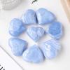 CHYIFSHIYM Natural Blue Lace Agate Heart Stone 0.981.97 Inches (2550 g) Polished Crystal Healing Heart Figurine for Energy Balance and Home Dcor view 2