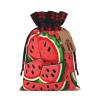 DCEHGEW Drawstring Gift Bags (Red Watermelon) Print Present Wrap Bags 4.7 x 6.9 inches Reusable Pouches Cloth Storage Bag for Christmas Wedding Birthday Parties Anniversary Supplies view 1