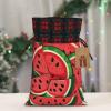 DCEHGEW Drawstring Gift Bags (Red Watermelon) Print Present Wrap Bags 4.7 x 6.9 inches Reusable Pouches Cloth Storage Bag for Christmas Wedding Birthday Parties Anniversary Supplies view 2