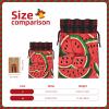DCEHGEW Drawstring Gift Bags (Red Watermelon) Print Present Wrap Bags 4.7 x 6.9 inches Reusable Pouches Cloth Storage Bag for Christmas Wedding Birthday Parties Anniversary Supplies view 3