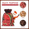 DCEHGEW Drawstring Gift Bags (Red Watermelon) Print Present Wrap Bags 4.7 x 6.9 inches Reusable Pouches Cloth Storage Bag for Christmas Wedding Birthday Parties Anniversary Supplies view 4