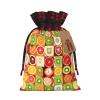 DCEHGEW Drawstring Gift Bags (Kiwi Watermelon) Print Present Wrap Bags 4.7 x 6.9 inches Reusable Pouches Cloth Storage Bag for Christmas Wedding Birthday Parties Anniversary Supplies view 1