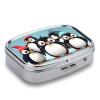 Cute Penguins Pill Organizer Travel, Portable Pill Case, Airtight Medicine Box, Small Pill Container for Pocket Purse Medicine Organizer, Daily Pill Box to Hold Vitamins view 3