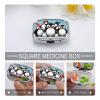 Cute Penguins Pill Organizer Travel, Portable Pill Case, Airtight Medicine Box, Small Pill Container for Pocket Purse Medicine Organizer, Daily Pill Box to Hold Vitamins view 4