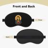 Holly Mary Blessed Virgin Mary Our Lady of Guadalupe Mother of God Polyester Satin 3PCS Blackout Sleep Mask Adjustable Strap Men Women Comfortable Eyeshade Night Travel7 view 2