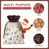 Drawstring Gift Bags (rose gold marble design background) Print Present Wrap Bags 4.7 x 6.9 inches Reusable Pouches Cloth Storage Bag for Christmas Wedding Birthday Parties Anniversary Supplies view 4