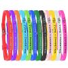 12 Pack-Type 1 Diabetes Medical Alert ID Bracelets 8mm Silicone Rubber Medical Alert ID Adjustable Belt Buckle Thin Wristband for Unisex view 1