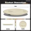 YACEYACE Paper Plates 3 Compartments - 150 Pack Biodegradable Bagasse Plates, Round Disposable Paper Plate for Party, Picnic, Catering, Home, BBQ view 2