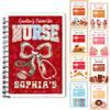 Personalized Name Merry Nurse Christmas Gift Card Hologram Book, Custom Nurse Christmas Gifts Card Holder 5"x7" DIY Holiday Money Album, Xmas Gift for Nurse Congrad 13 view 1