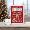 Personalized Name Merry Nurse Christmas Gift Card Hologram Book, Custom Nurse Christmas Gifts Card Holder 5"x7" DIY Holiday Money Album, Xmas Gift for Nurse Congrad 13 view 2