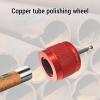 Cryfokt 1in Copper Pipe Cleaner with 1/4in Hex Shank, Metal Brushes Replacement, Aluminum Alloy Body Steel Brushes for Cleaning, Threaded Twist Cover, Hand Drill Plumbing Tools Set view 3